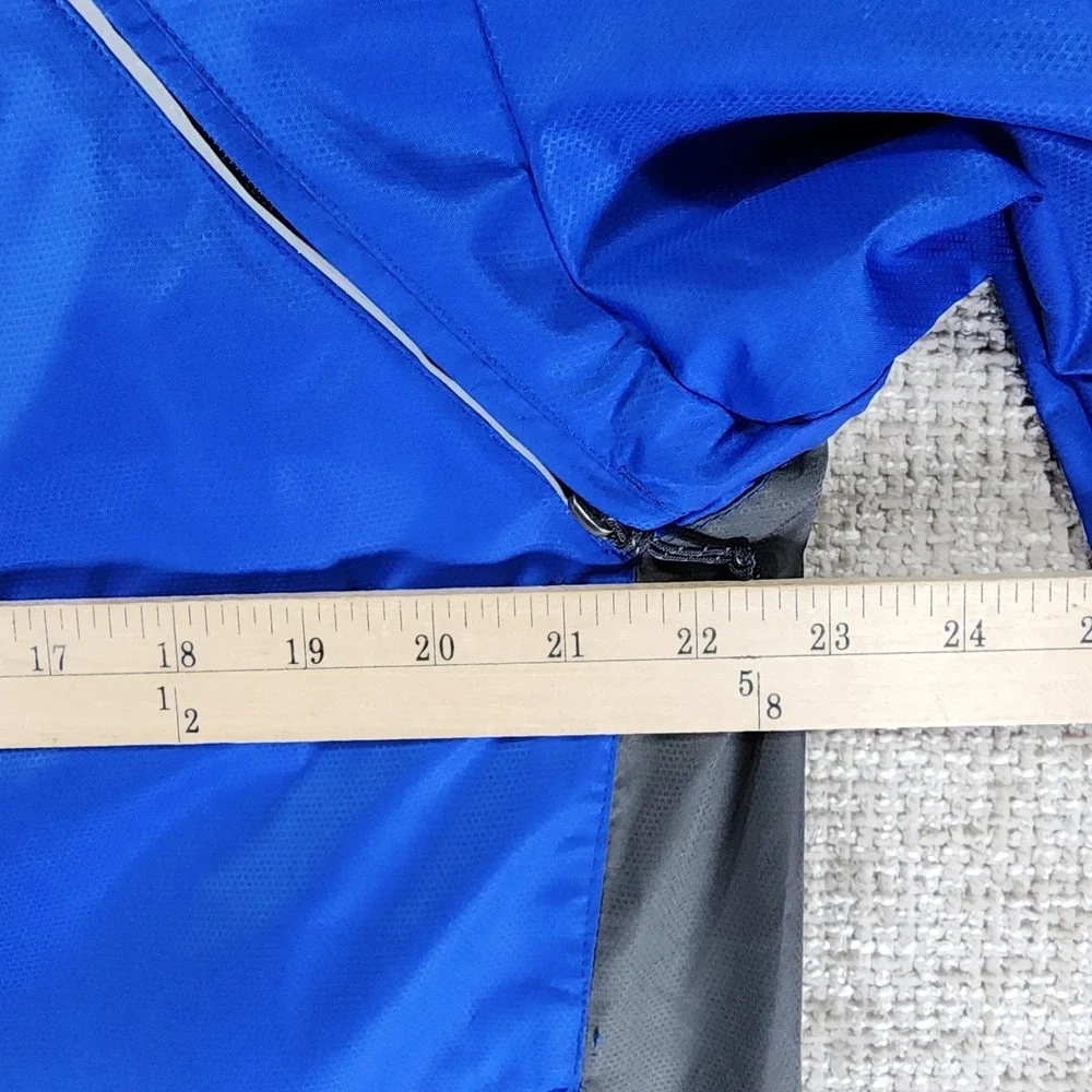 Novara Conversion Cycling Jacket to Vest Mens L Blue Zip Off‎ Sleeve Reflective